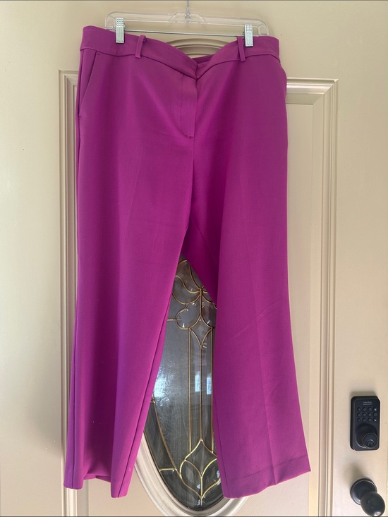 Ann Taylor Factory Pants - Ann Taylor Factory Curvy Wide-Leg Pants in Fuchsia